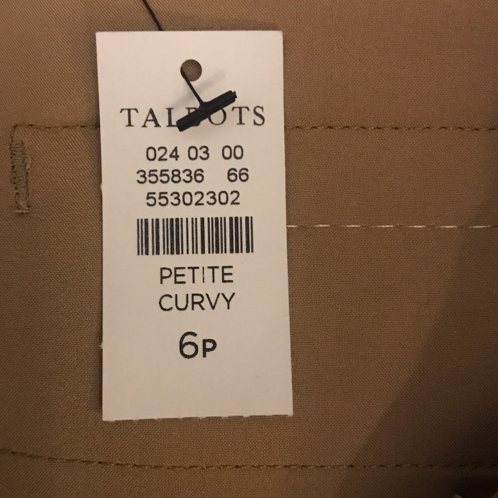 New Talbots Women's Ankle Tan Pants - Picture 6 of 6